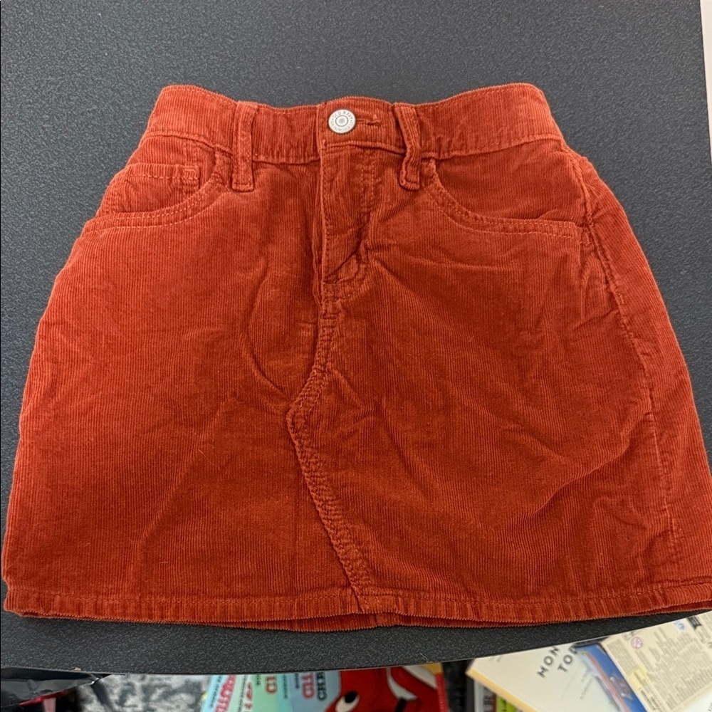 Old Navy Burnt Orange Corduroy Skirt